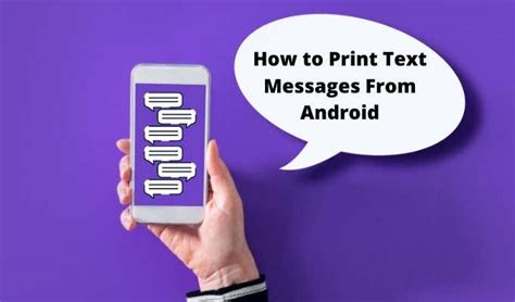 Can You Print Text Messages from Android? Exploring the Possibilities and Beyond